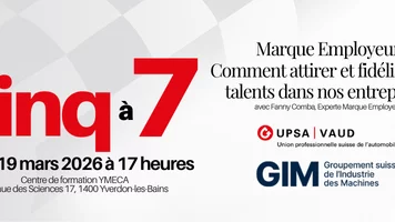 
										UPSA-Vaud &ndash; Cinq &agrave; 7 du 19 mars 2026
									
