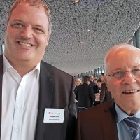 Philippe Durret (Durret Automobiles SA) et Christoph Blocher